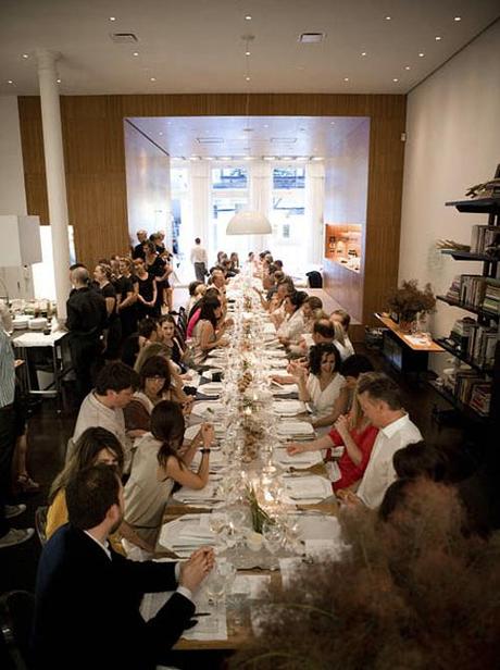 Lela Rose dinner party in NYT