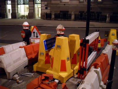 The 141st Temporary Bollards...