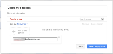 Update Facebook/Twitter From Google+ ( No extension required )