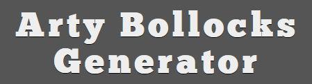 Arty Bollocks Generator