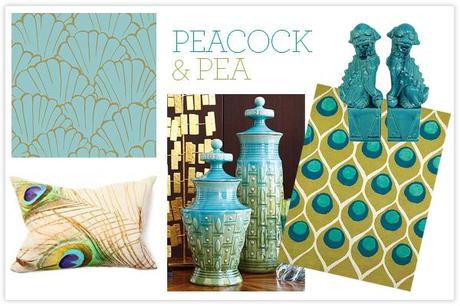 Modern Chic Home: peacock & pea