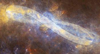 Milky Way's Core Hides Big Twisted Ribbon