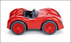 an eco-friendly toy race car