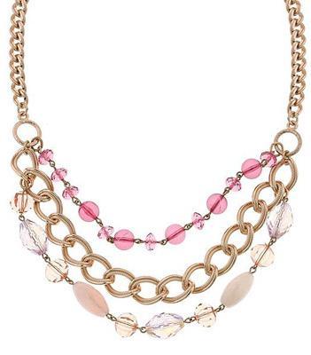pink bib necklace