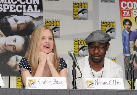 Kristin Bauer and Nelsan Ellis at TV Guide: Fan Favorites Panel