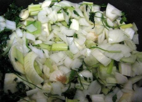Soupe de poisson - Bouillabaisse - Sweat onions