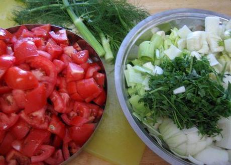 Soupe de poisson - Bouillabaisse - Prepare Ingredients