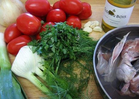 Soupe de poisson - Bouillabaisse - Ingredients