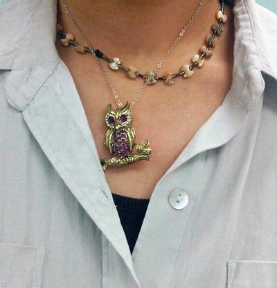 owl pendant necklace