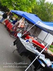 Booths at the Dayton, Indiana Fish Fry