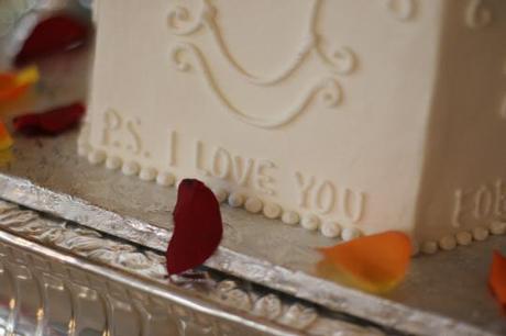 Wedding cake inscription