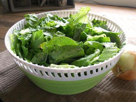 Salad Spinner with Lettuce