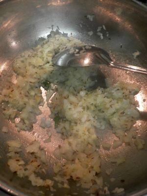 Navratan Korma -Saute onions