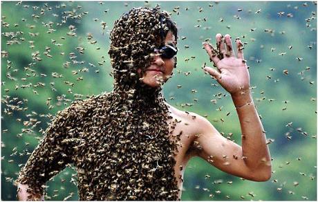 Chinese Boy Won The Incredible Bee Beard Competition 6
