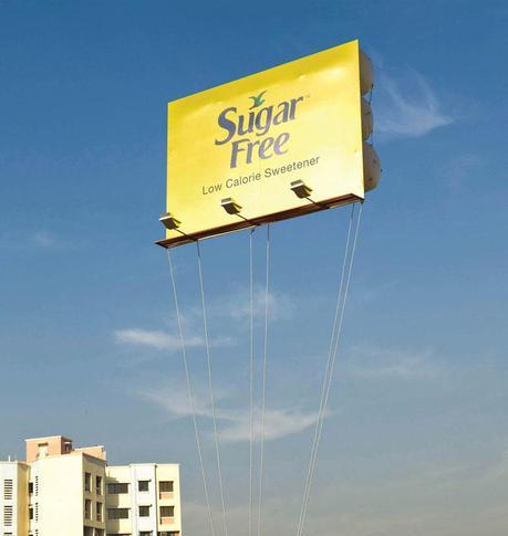 Sugar Free Floating Billboard by Rediffusion Y&R