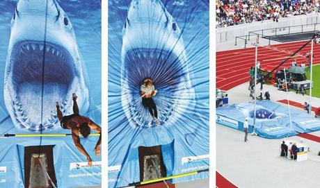 Shark Pole Vault Mat for Zoo Aquarium Berlin