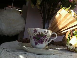 Vintage Tea Party & Pom Poms