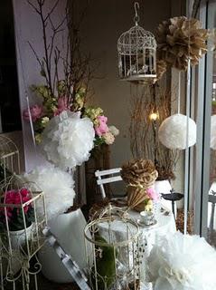 Vintage Tea Party & Pom Poms