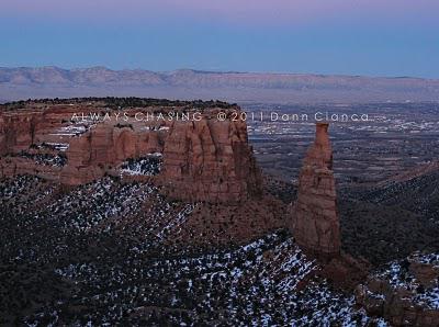 2011 - February 2nd - Rim Rock Drive At Sunset - Colorado National Monument