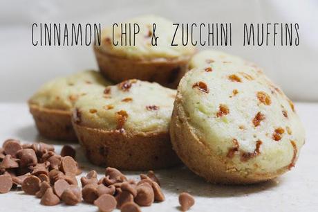 on cinnamon chip & zucchini muffins...