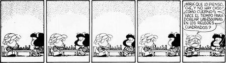 Told by Design - Quino - Mafalda - Square clock - 1978