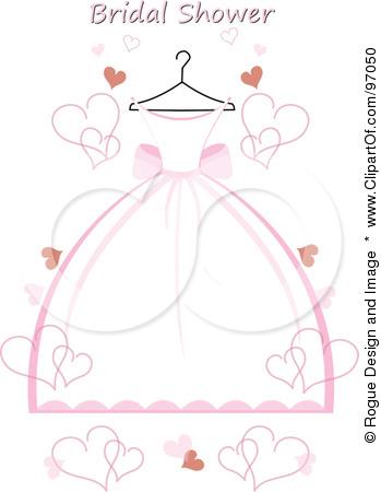 Wedding Dress Free on Royalty Free Rf Clipart Illustration Of A Pink And White Wedding Dress