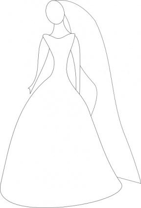 Wedding Dress Free on Bride In Wedding Dress Clip Art   Download Free Other Vectors