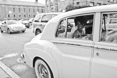 rolls royce with bride