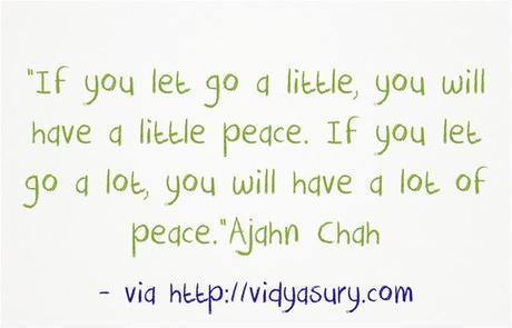 Let go and enjoy peace! Vidya Sury
