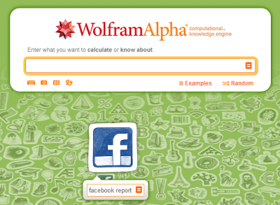 Generate your Facebook account report using Wolfram Alpha