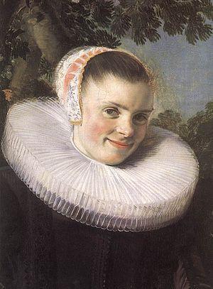 Frans Hals - Married Couple in a Garden (detai...