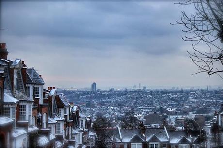 East Over The Snowy Rooftops of Muswell Hill