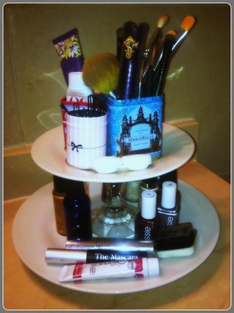 DIY Cake Stand Inspired Organizer FINISHED STAND.jpg