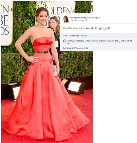 Jennifer Lawrence 2013 Golden Globes