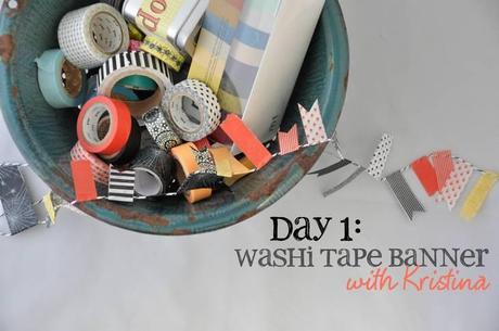 14 Days of Tricks & Treats: Washi Tape Banner