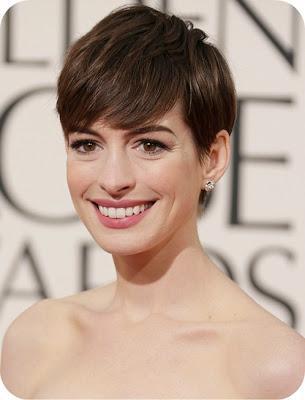 Golden Globes Awards: Anne Hathaway by Adir Abergel for Fekkai