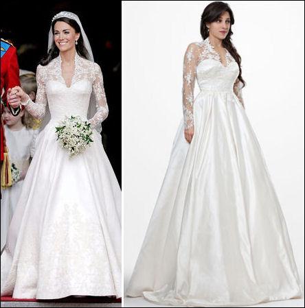 Kate Middleton Wedding Dress Designs on Steal The Look  Kate Middleton Wedding Dress Knockoffs   Fushion