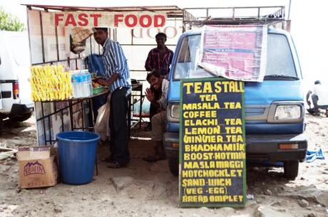 Masala Tea for sale on a mountain top.