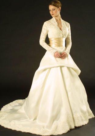 Wedding Dress  Knot on Wedding Dresses With Sleeves   Winter Wedding Dresses With Sleeves
