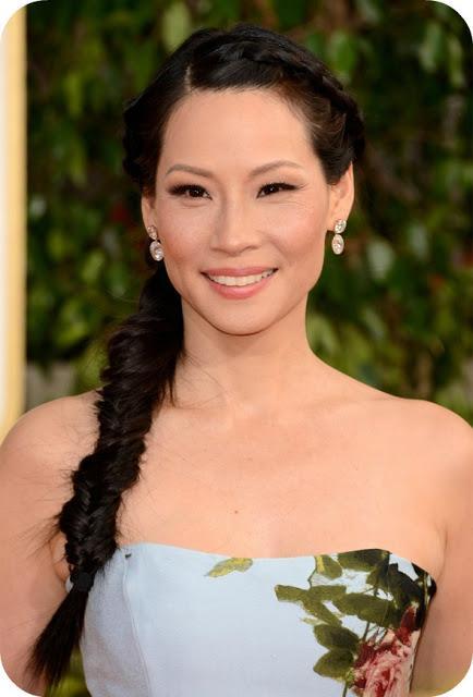 Golden Globes Hair: Lucy Liu