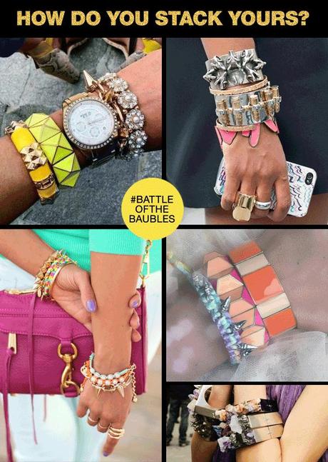 The art of stacking arm candy