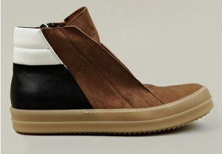 Stomping Uptown & Downtown:  Rick Owens Dunk Leather Sneaker