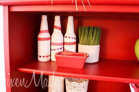 Valentine Washi Tape Bottles