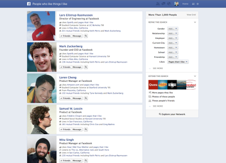 Facebook Graph Search