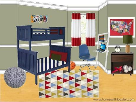 Design Board (Boy's Bedroom)