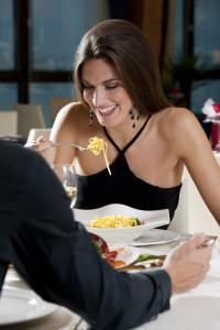 Elegant Couple at The Restaurant