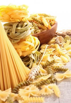 Debunking Weight Loss Myths assortment of raw pasta