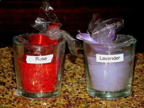 Rose and Lavender Candles