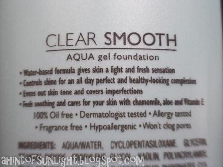 Maybelline Clear Smooth Aqua Gel Foundation in Natural Beige