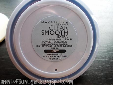 Maybelline Clear Smooth Extra Shine Free Powder Foundation Review